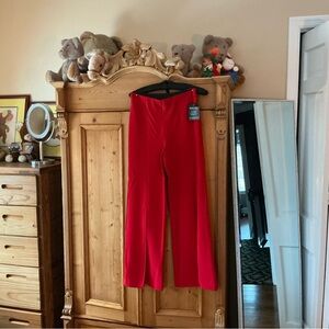 Boston Proper Red Wide Leg Pants. NEW WITH TAGS